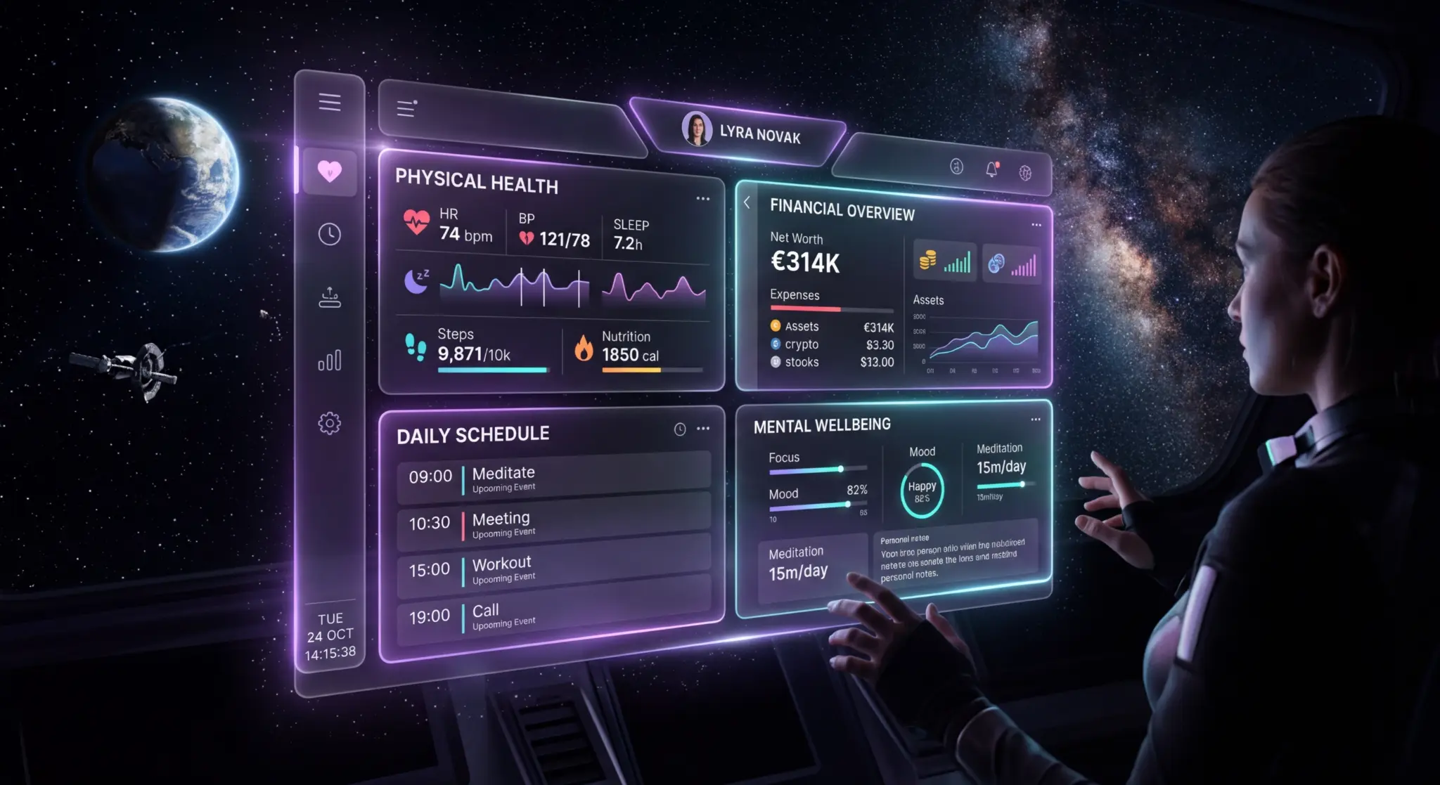 Shela AI Life Manager Dashboard